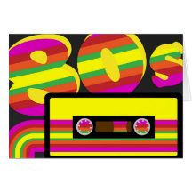 partido 80s retro cartoes