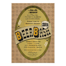 Partido da cerveja ou convite da festança da cerve