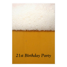 Partido de aniversário de 21 anos convites personalizado