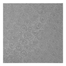 Partido preto cinzento gravado elegante de Paisley Convites Personalizado