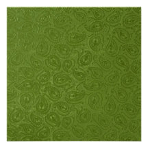 Partido preto gravado elegante de Paisley da verde Convite Personalizado