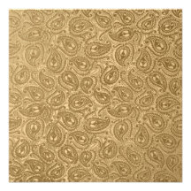 Partido preto gravado elegante de Paisley do bronz Convites Personalizado
