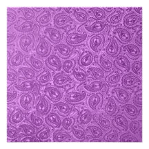 Partido preto malva gravado elegante de Paisley Convite Personalizado