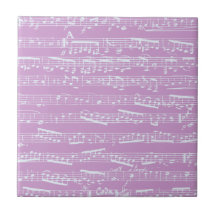 Partitura cor-de-rosa azulejos