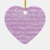 Partitura cor-de-rosa ornamentos