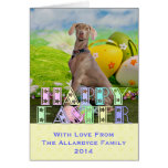 Páscoa - Weimaraner - Nevaeh Cartões