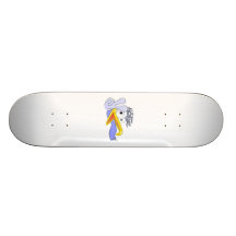 Pássaro dos desenhos animados que pisca o sinal de skates personalizados