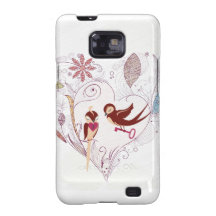 Pássaros do amor capas para galaxy s2