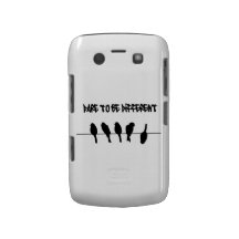 Pássaros em um fio - ouse ser diferente capa blackberry Case-Mate