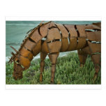 Pastando o cavalo de ferro cartões postais