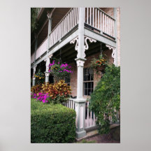 Patamar ornamentado com poster 2 das flores