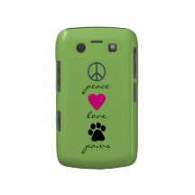 Patas do amor da paz capas blackberry