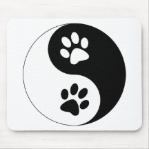 Patas do cão de Yin Yang Mouse Pad