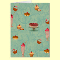 Patisserie do cupcake & do sorvete postais