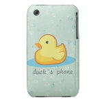 Pato de borracha amarelo com caso do iPhone 3G/3GS iPhone 3 Capas