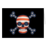 Patriota do pirata cartoes