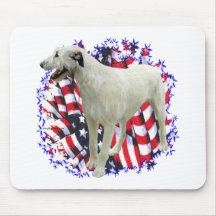 Patriota do Wolfhound irlandês Mouse Pads