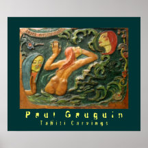 Paul Gauguin: Carvings de Tahiti Impressão