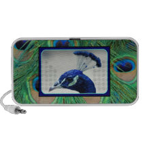 Pavão azul caixas de som