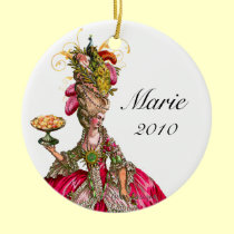 Pavão e bolo de Marie Antoinette ornamentos