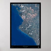 Pavones, poster do satélite de Costa Rica