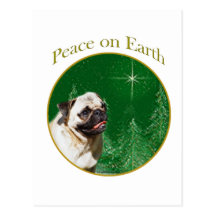 Paz do Pug Cartões Postais