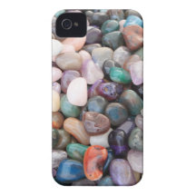 Pedras multicoloridos bonitas iPhone 4 capa