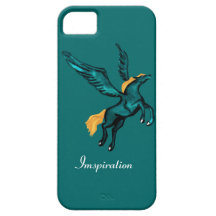 Pegasus (turquesa) iPhone 5 capas