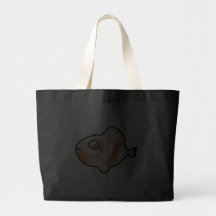 Peixes alaranjados bolsas de lona