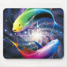peixes do espaço mousepads