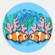 Peixes do palhaço adesivo