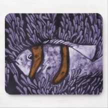 Peixes roxos mousepad