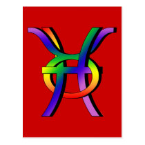 Peixes & Taurus de GLBT cartées postais