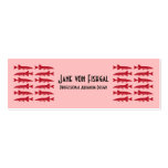 Peixes vermelhos de Muskie Cartoes De Visitas