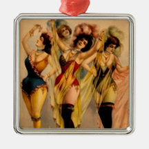 Pendente da mulher do vintage ornamento para arvore de natal