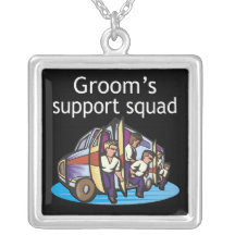 Pendente do pelotão do apoio do noivo bijuterias personalizadas