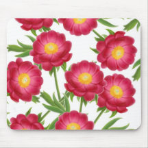 Peônias orientais vermelhas Mousepad