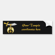 PERSONALIZE O EMBLEMA DE SHRINERS ADESIVOS