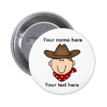 Personalize-se vaqueiro de Brown Botons