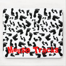 Pés brancos, trilhas do rato mouse pad