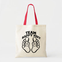 Pés felizes da equipe bolsa