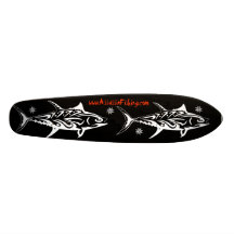 Pesca do assassino - skate preto tribal