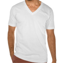 pescoço v tshirts