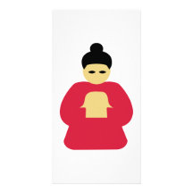 Pessoa asiática chinesa cartões com foto personalizados