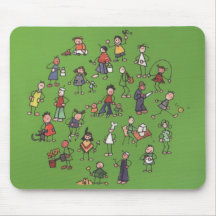 pessoas mousepad