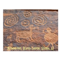 Petroglyphs, garganta do castor, Sedo… Cartão Postal