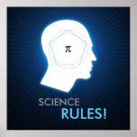 Pi - REGRAS da CIÊNCIA! - poster da matemática