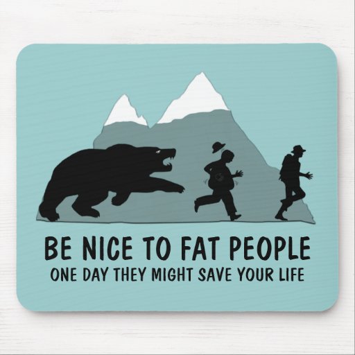 Piada gorda engraçada mousepad