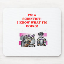piada louca do cientista mousepad