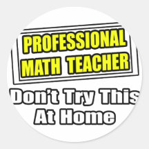 Piada profissional do professor de matemática… adesivos